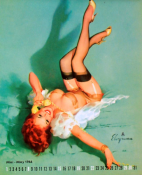 Brown & Bigelow Pin-Up Yearcalendar 1966 Gil Elvgren (7542)